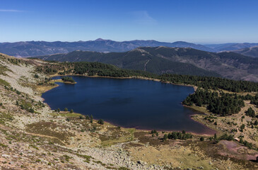 Neila lagoons and surrounding area in Burgos (Spain)