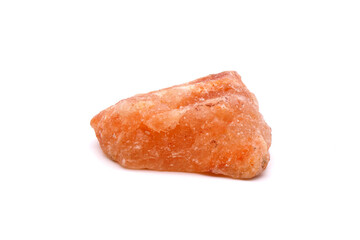 Himalayan rock salt Isolated on white background