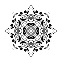 star mandala ornament