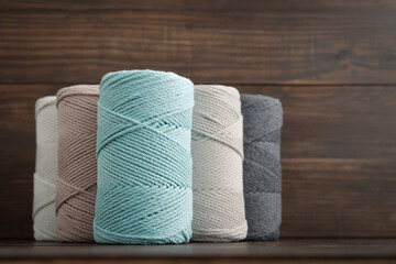 Macrame cotton cord spools