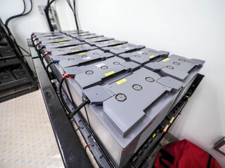 Battery room in power plant for back up emergency case