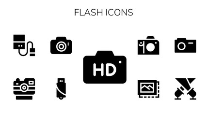 Fototapeta na wymiar flash icon set