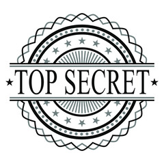 Fototapeta Top Secret Certified Original Stamp Design Vector Art. obraz