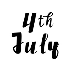 USA Independence day doodle set. 4th of July