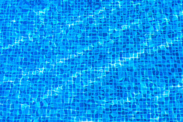 water surface below the pool floor,Blue tile background texture