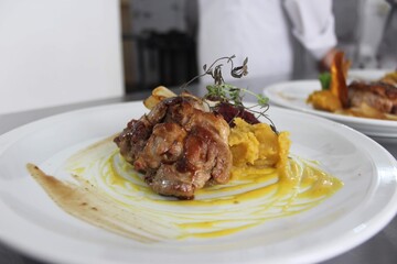 lamb chops with potatoes
