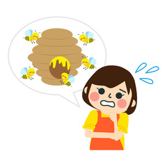 家のトラブル / 害虫のハチの巣