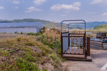Livestock scale for weighing of a variety of farm animals.