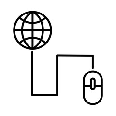 mouse with sphere browser line style