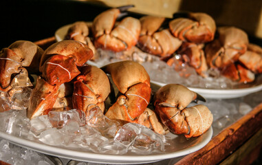 
Large cooked crab legs