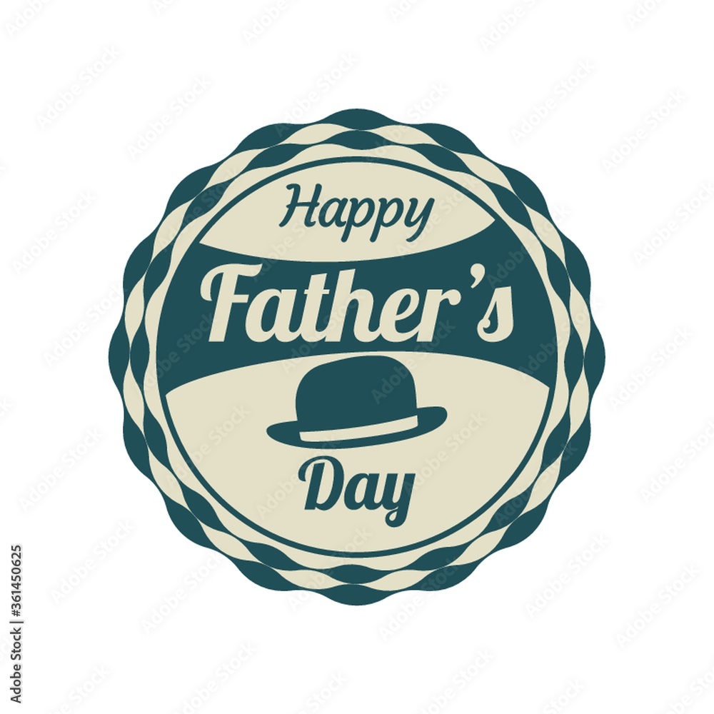 Poster Father's day label