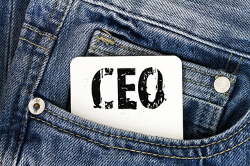 CEO business card