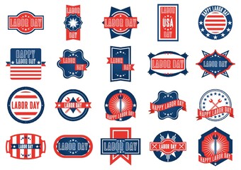 Labor day labels