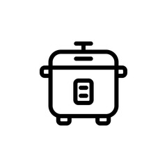 rice cooker icon vector symbol template