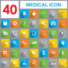 medical set icon, Medical icon vector