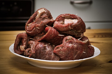 Beef roulades.