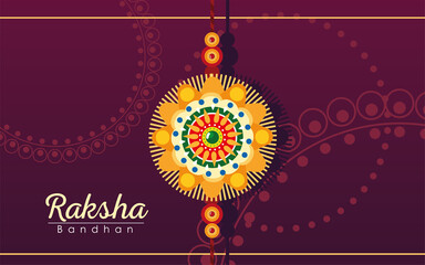 Raksha bandhan multicolored mandala flower wristband vector design