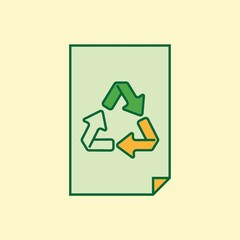 Paperwithrecyclesymbol