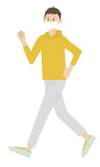 Illustration of a man running