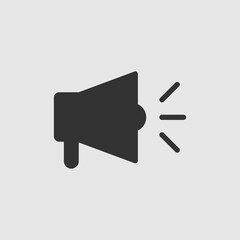 Vector Simple Isolated Megaphone Icon