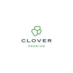 clover leaf logo vector icon illustration