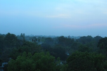 clouds over the horizon