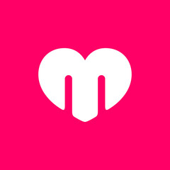 letter m logo, initial logo template vector eps