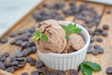 dark chocolate ice cream
