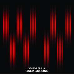 Vector abstract red light modern design for background. Black background  with red light effect vector