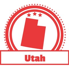 Utah state map label