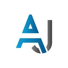 Initial AJ Letter Logo Design Modern Business Typography Vector Template. Creative Linked Letter AJ Logo Design