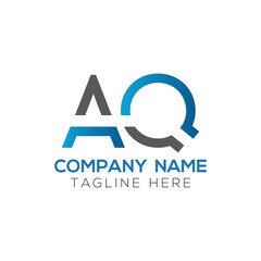 Initial AQ Letter Logo Design Modern Business Typography Vector Template. Creative Linked Letter AQ Logo Design