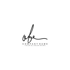 OB initials signature logo. Handwriting logo vector templates. Hand drawn Calligraphy lettering Vector illustration.