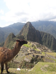 Machu Picchu Peru Incan ruins and surrounding landscape 2019