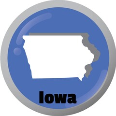 Iowa state map