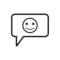 bubble speech - chat - feedback icon vector design template