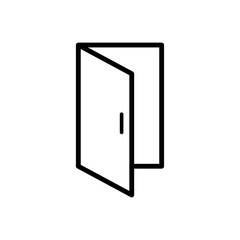 open door icon vector design template