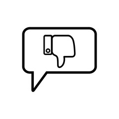 bubble speech - chat - feedback icon vector design template