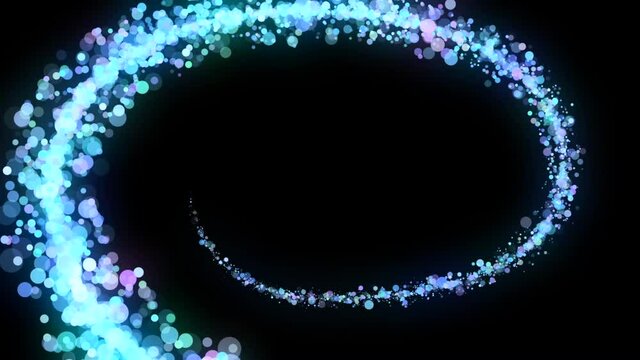 スパイラルな光キラキラ