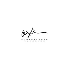 Fototapeta na wymiar OX initials signature logo. Handwriting logo vector templates. Hand drawn Calligraphy lettering Vector illustration.