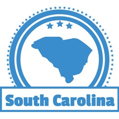 South carolina state map label