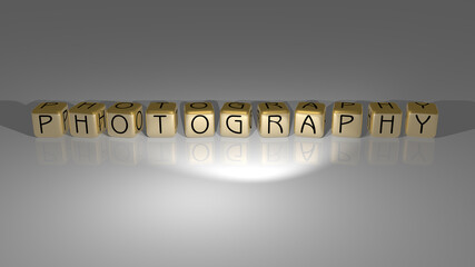 Photography made by golden dice letters and color crossing for the related meanings of the concept. editorial and city © Ali