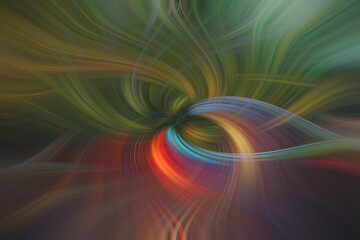 multicolored and abstract twirl made in artistic form