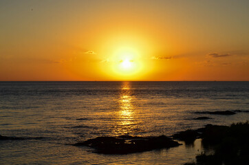 sunset from colonia del uruguay