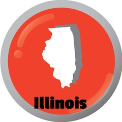 Illinois state map
