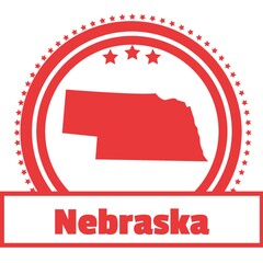 Nebraska state map label