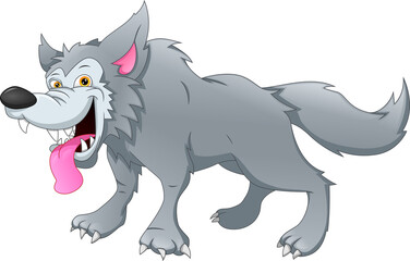cute wolf cartoon 