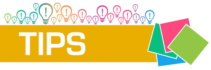 Tips Colorful Bulbs Squares Horizontal Top 