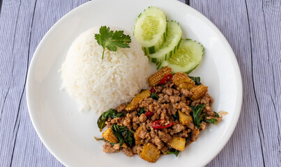 Fried and Grilled Spicy Food