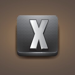 Fototapeta premium Alphabet X